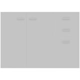  Komoda siva 105 x 30 x 75 cm od konstruiranog drva | shoptok.hr