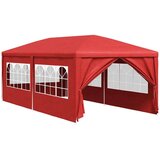  Zabavni šotor Rdeča 600 x 300 x 255 cm PE in jeklo, (5000204529) | Shoptok.si
