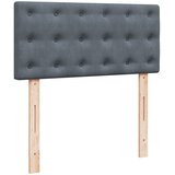 Box spring krevet s madracem tamnosivi 80 x 200 cm baršunasti | shoptok.hr