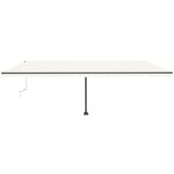 vidaXL Automatska tenda sa senzorom za vjetar LED 600 x 300 cm krem | shoptok.hr