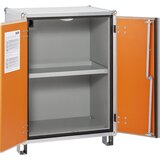 Cemo Varnostna omara za skladiščenje akumulatorjev, ŠxG 800 x 660 mm, 1 polica, z nogami | Shoptok.si