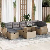 vidaXL 8-dijelni set vrtnih sofa od poliratana s jastucima bež | shoptok.hr