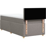  Krevet s oprugama i madracem smeđesivi 100 x 200 cm od tkanine | shoptok.hr