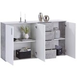 Mömax komoda ina 04, siva, bela | Shoptok.si