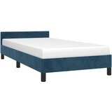  Okvir za krevet bez madraca tamnoplavi 100x200 cm baršunasti | shoptok.hr