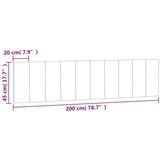  Jastuk za uzglavlje ružičasti 200 cm baršunasti | shoptok.hr