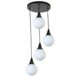 Opviq afra 4 Lü tepsili siyah beyaz Camlı Sarkıt blackwhite chandelier | ePonuda.com
