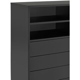 Teulat Crna/antracitno siva visoka komoda s kliznim vratima 120x140 cm Nube – | shoptok.hr