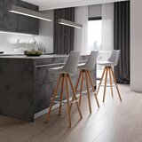 Bessagi Home Barski Stol Nelo, Svetlo Siva | Shoptok.si