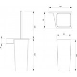 Copen Držač wc četke CONCEPT LINEA DARK (C-03-108B) | ePonuda.com