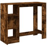  Barski stol s policom boja hrasta 124x46x103,5 cm drveni | shoptok.hr