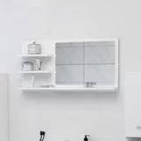  Kupaonsko ogledalo bijelo 90 x 10,5 x 45 cm od iverice