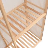  Garderobna omara za oblačila 3-nadstropna 110x40x170 cm, (20705345) | Shoptok.si