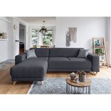 Miuform Antracitno siva raztegljiva/s prostorom za shranjevanje kotna sedežna garnitura Classy Sophie – | Shoptok.si