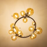  Brilagi - LED luster na sajli MILLA 15xG9/3W/230V crni hrom/zlatni | Eponuda.com