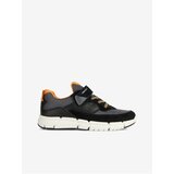 Geox Orange and Black Boys Sneakers with Suede Details - Boys | shoptok.hr