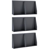  Zid za zadržavanje 6 kom. 40 x 12 x 50 cm Čelik Antracit | shoptok.hr