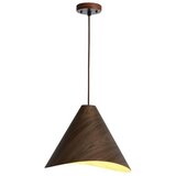  Drveni luster na sajli 1xE27/60W/230V, prečnik 33 cm, masivno drvo/orah/kaučukovo drvo | Eponuda.com