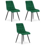  SPLIT stolica - zeleni baršun / crne noge x 3 | shoptok.hr