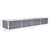  Sadilica od pocinčanog čelika 320 x 80 x 45 cm siva | shoptok.hr