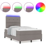  Posteljni okvir z vzmetnico Siva Tkanina 120 x 200 cm Vzmetnica, (22067230) | Shoptok.si