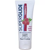 Hot Superglide Edible Waterbased Lubricant Raspberry 75ml