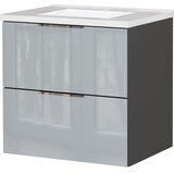 Germania Sivi zidni ormarić za ispod umivaonika u sjajnom dekoru 61x61 cm Celano – | shoptok.hr