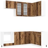  Kuhinjska jedinica LYON 8 kom. Staro drvo Konstruirano drvo - Staro drvo 80 cm | shoptok.hr