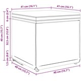  Stolica Modra 41 x 41 x 40 cm Tkanina in obdelano les, (5000243287) | Shoptok.si