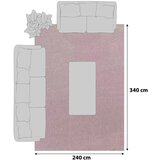 XXXL Preproga Z Visokim Florom Ata, Roza, 240x340cm | Shoptok.si