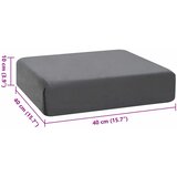  Jastuk za sjedalo 40 x 40 x 10 cm PU pjena Siva | shoptok.hr