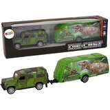  Terensko vozilo za igru s prikolicom s motivima dinosaura - zeleni | shoptok.hr