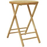 vidaXL 3-dijelni sklopivi bistro set s krem bijelim jastucima bambus | shoptok.hr