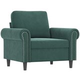 vidaXL Fotelj temno zelen 60 cm žamet, (20909846) | Shoptok.si