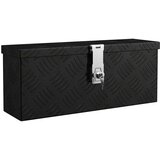  Kutija za pohranu crna 50x15x20,5 cm aluminijska | shoptok.hr