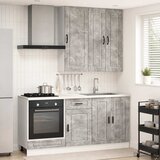 Kuhinjska jedinica PORTO 5 pcs Betonska siva Konstruirano drvo | Eponuda.com