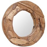 vidaXL Ukrasno Ogledalo od Tikovine 60 cm Okruglo | shoptok.hr