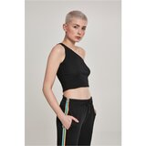 UC Ladies Women's cropped asymmetrical top black Cene
