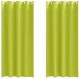  Zavjese za blackout s prstenovima 2 pcs Zelena 245 x 140 cm | shoptok.hr