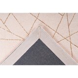 Kayoom RAVNO TKANA PREPROGA Bijou 125 Creme / Gold 80/150 cm krem barve, zlate barve | Shoptok.si