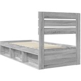  Okvir za krevet s uzglavljem Siva Sonoma 90 x 190 cm | shoptok.hr