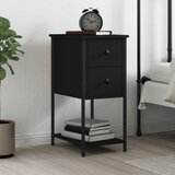 The Living Store Nočna omarica črna 32x42x70 cm inženirski les - Nočna Omarica, (21432862) | Shoptok.si