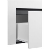 Støraa Bijeli/antracitno sivi zidni ormarić za ispod umivaonika 80x53 cm Wisla – | shoptok.hr