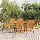  7-dijelni vrtni blagovaonski set od masivne tikovine | shoptok.hr