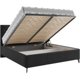 Boxxx OBLAZINJENA POSTELJA 140 cm x 200 cm , tekstil črna | Shoptok.si