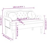  Klupa s jastucima tamnozelena 120,5x65x75 cm baršunasta | shoptok.hr