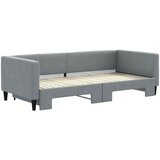  Dnevni krevet na razvlačenje svjetlosivi 90 x 200 cm od tkanine | shoptok.hr