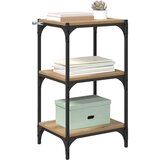 vidaXL Knjigovni omar artisan hrast 40 x 33 x 70.5 cm Konstruiran les | Shoptok.si