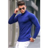 Madmext Sweater - Dark blue - Slim fit Cene