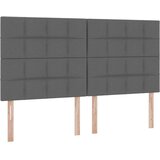  Krevet S LED lampica s pohranom Tamno siva 160 x 200 cm tkanina | shoptok.hr